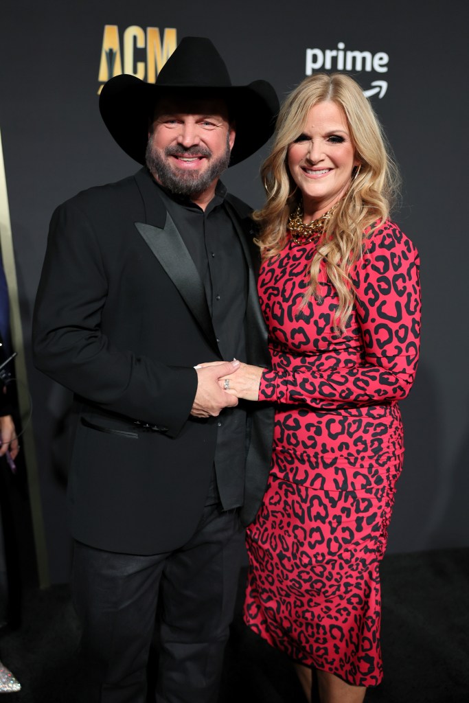 Garth Brooks and Trisha Yearwood attend the 58th Academy Of Country Music Awards at The Ford Center at The Star on May 11, 2023 in Frisco, Texas.