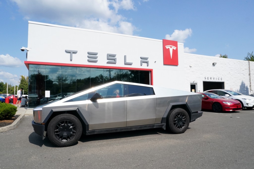 Cybertruck at Tesla dealer