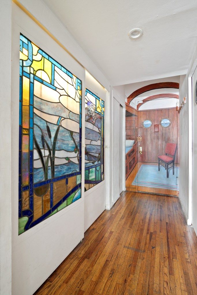 Stained glass adds an elegant touch