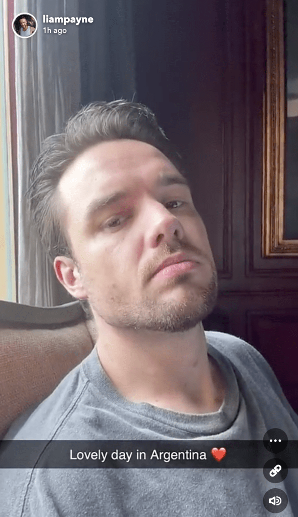 Liam Payne in Argentina before his death