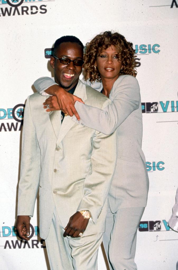 Bobby Brown and Whitney Houston on Sep 10, 1998.