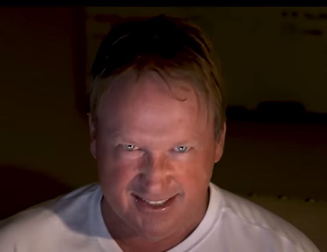 Jon Gruden in a YouTube video, a clip of which was shared on his TikTok.