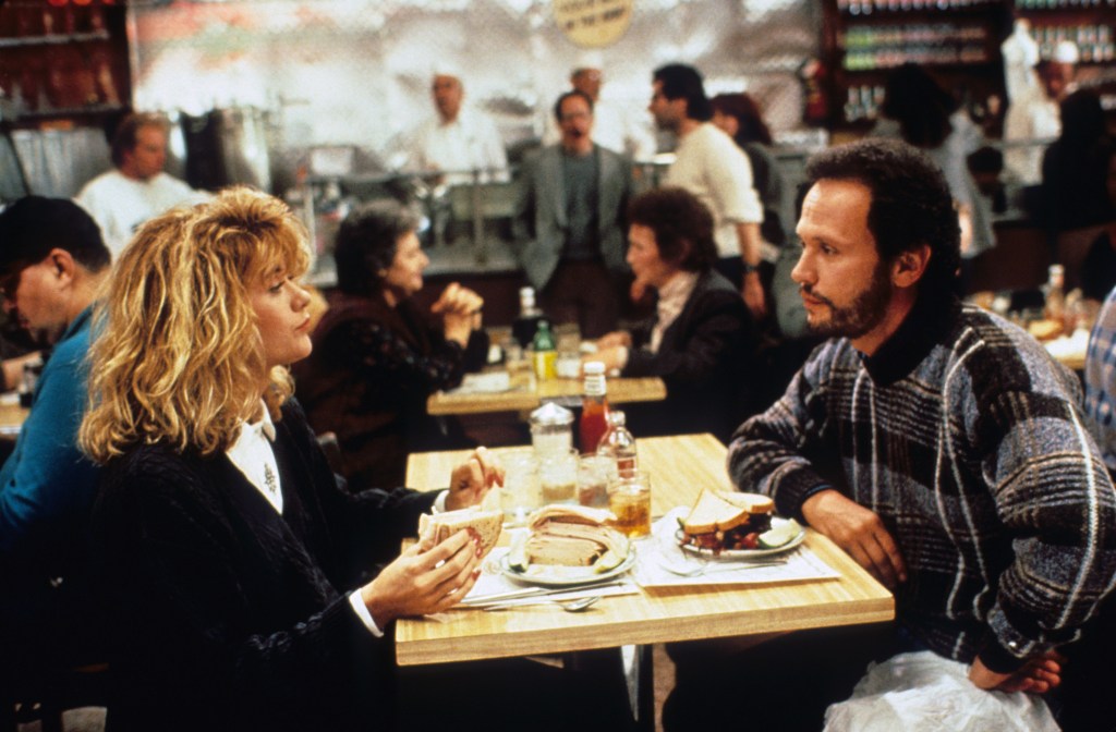 Meg Ryan and Billy Crystal in the 1989 classic "When Harry Met Sally."