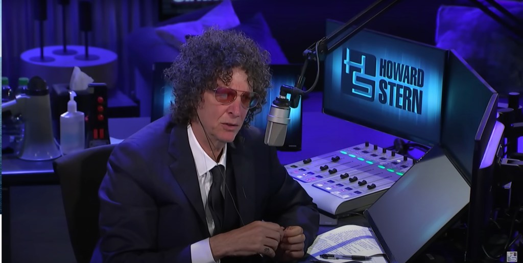 Howard Stern in the studio.