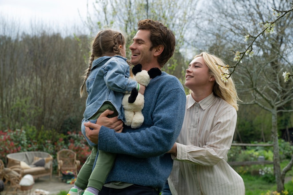 Andrew Garfield and Florence Pugh in "We Live in Time"