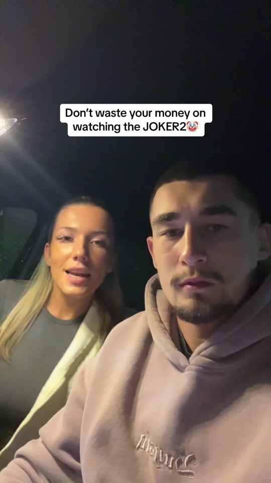 A couple on TikTok tell fans not to waste their money on the "Joker" sequel.