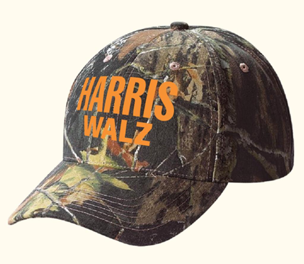 The Harris/Walz camo cap.