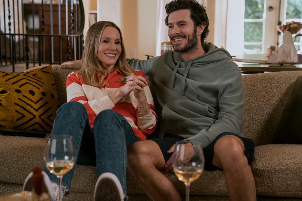 Brody stars alongside Kristen Bell in the new Netflix rom-com.