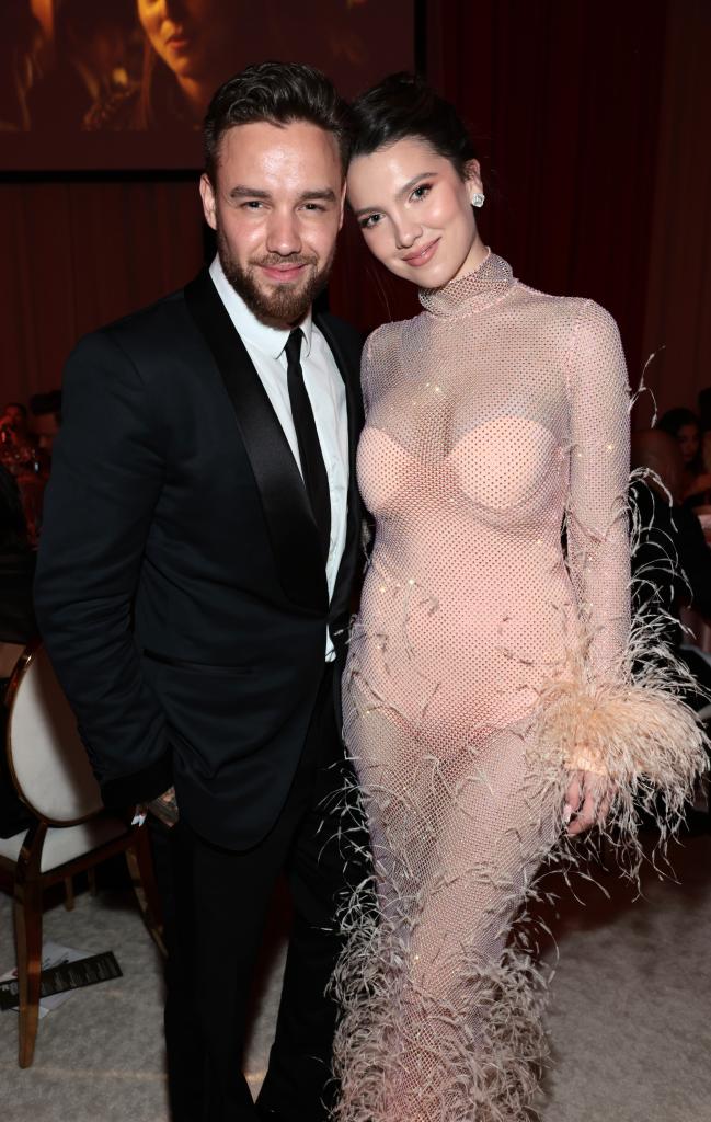 Liam Payne and Maya Henry attend the Elton John AIDS Foundation's 30th Annual Academy Awards Viewing Party on March 27, 2022 in West Hollywood, California. 