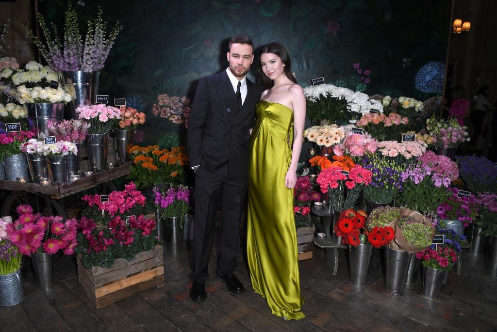 Liam Payne and Maya Henry attend the gala dinner in honor of Edward Enninful, winner of the Global VOICES Award 2019, during #BoFVOICES on November 22, 2019 in Oxfordshire, England. 