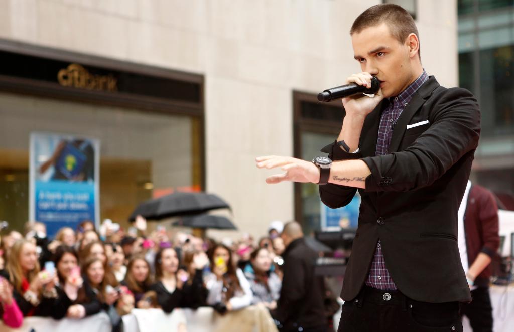 Liam Payne performing in New York.