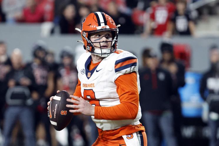 Kyle McCord and Syracuse look to knock off Pittsburgh on the road Thursday.