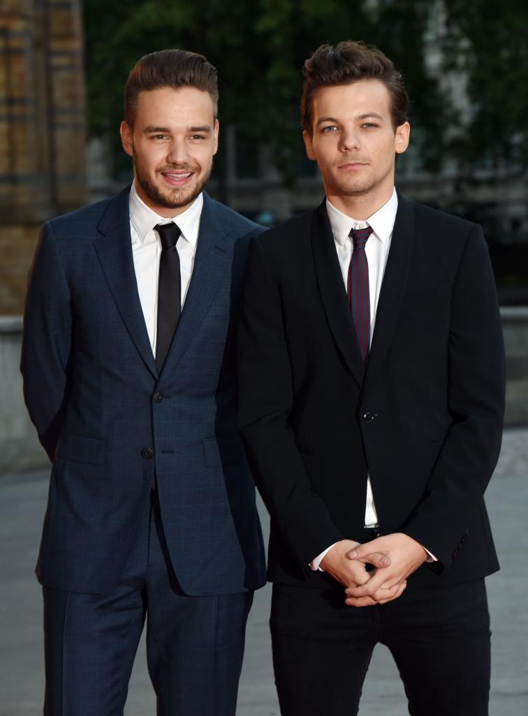 Louis Tomlinson and Liam Payne at the the Believe in Magic Cinderella Ball in 2015.