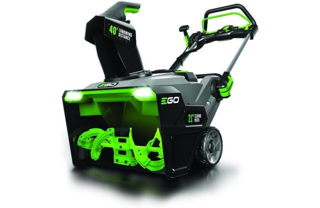 
EGO Power+ SNT2112 21-Inch 56-Volt Lithium-Ion Cordless Snow Blower with Steel Auger - (2) 5.0Ah Batteries and Dual Port Charger Included, Black