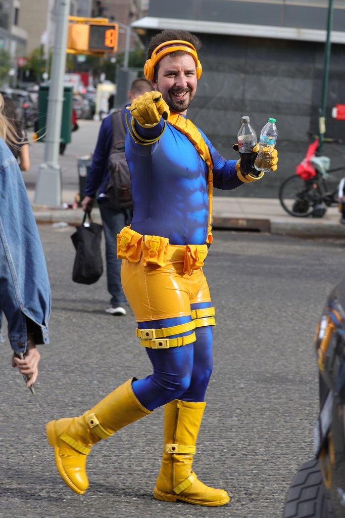 A cosplayer at the New York Comic Con 2024.