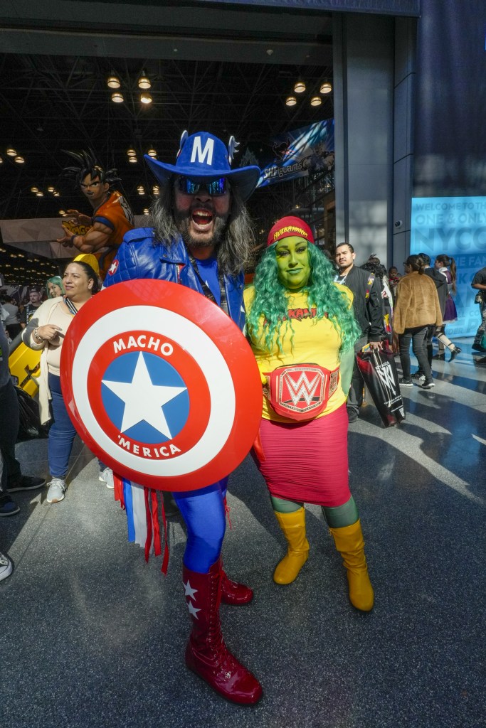 A cosplayer at the New York Comic Con 2024.