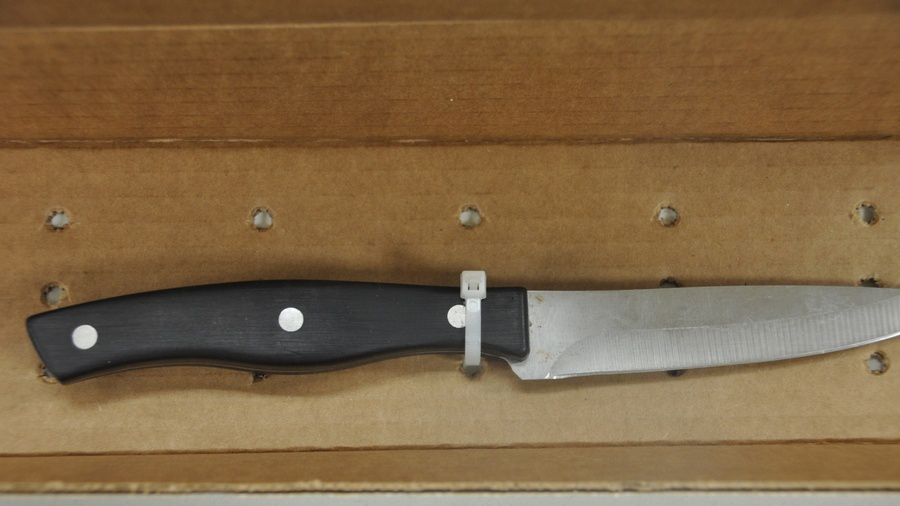 The knife Geyser used in her attempt to fatally stab Leutner