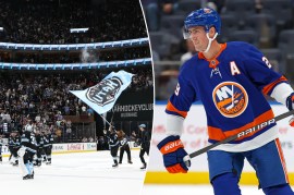 Utah Hockey Club celebrates its first win; Brock Nelson skates for the Islanders