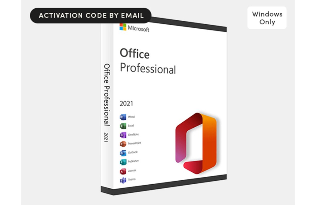 Microsoft Office Professional 2021 for Windows: Lifetime License

