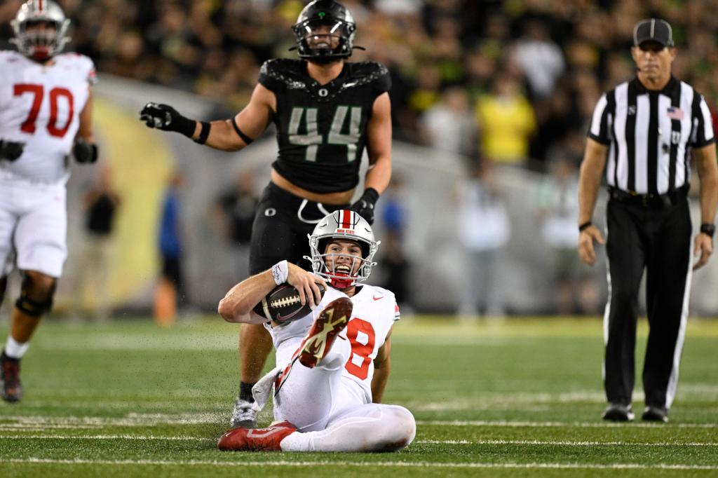 Will Howard and Ohio State fall to No. 3.