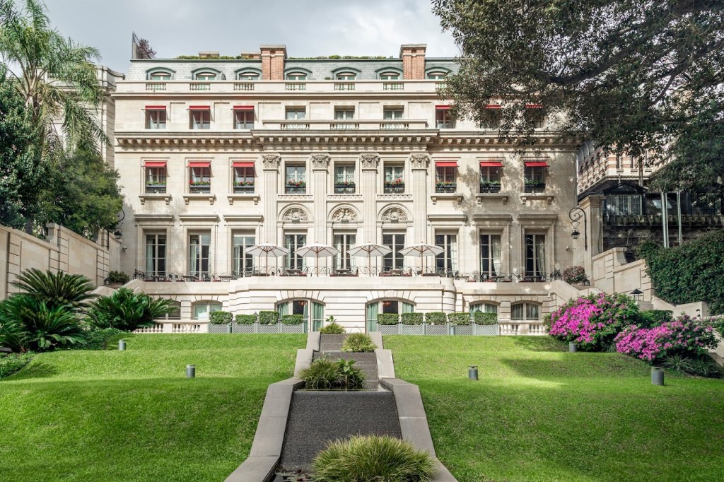 The Palacio Duhau - Park Hyatt Buenos Aires, where he was reportedly kicked out of.