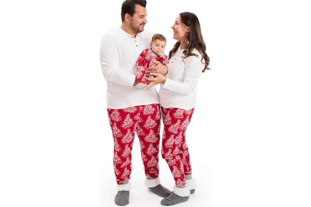 HonestBaby Family Matching Holiday Pajamas Organic Cotton for Men, Women, Kids, Toddlers, Baby Boys, Girls, Unisex Pets