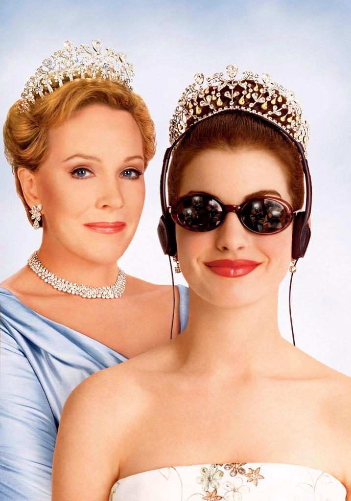 Julie Andrews and Anne Hathaway in the 2001 films "The Princess Diaries."