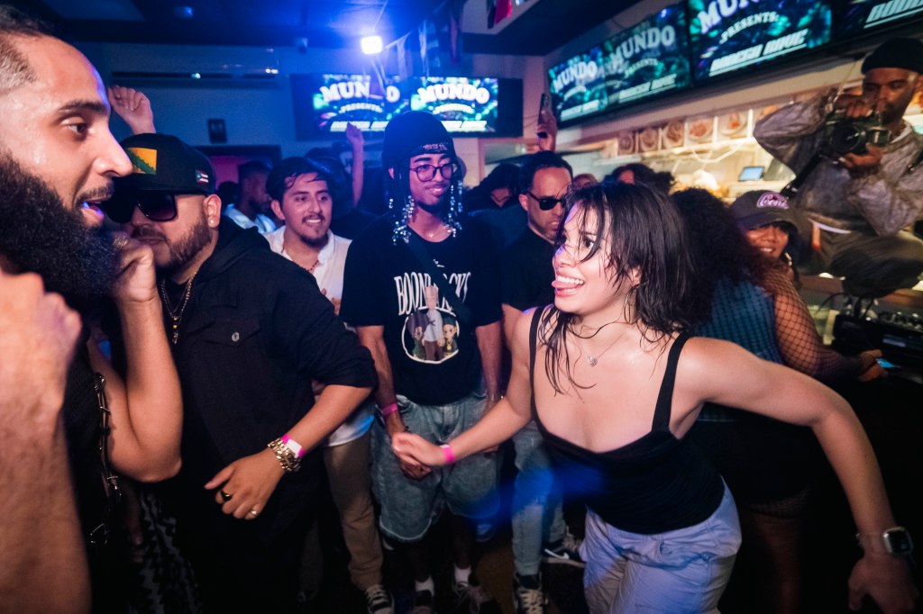 rave party at bodega / deli in the south Bronx