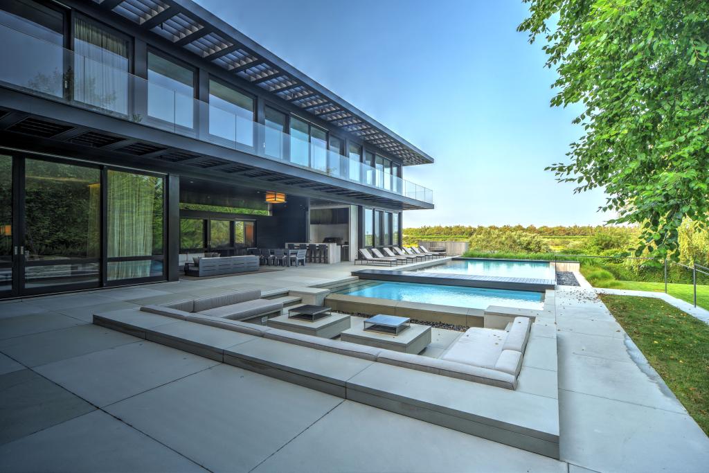 The pool and outdoor entertaining areas.