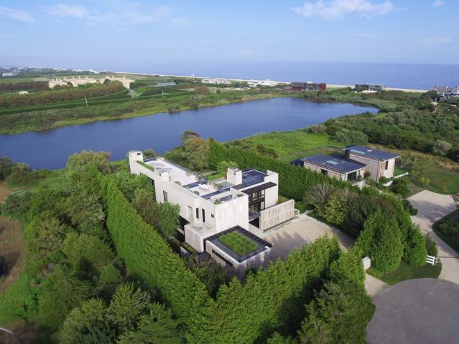 An aerial of the mansion, which just sold for $14 million.