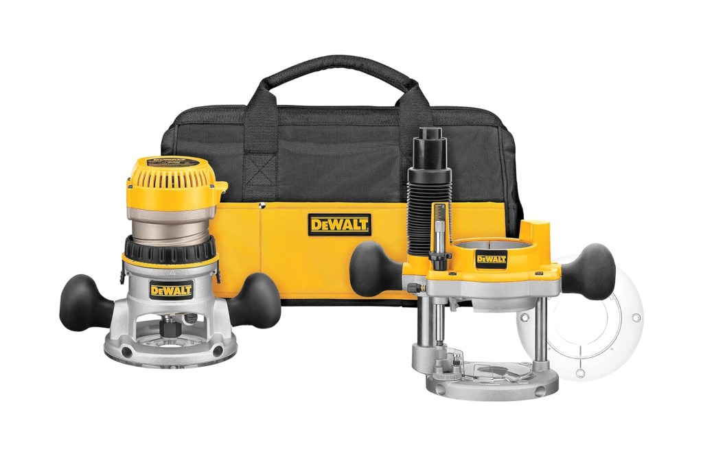 DEWALT Router, Fixed and Plunge Base Kit