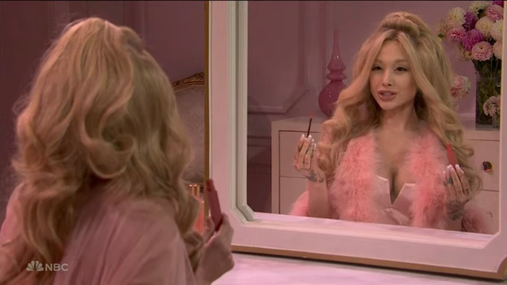 Ariana Grande as Jennifer Coolidge on "SNL"