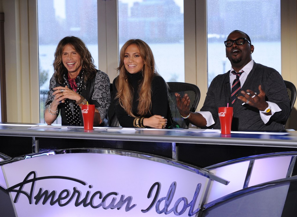 Steven Tyler, Jennifer Lopez and Randy Jackson on "American Idol" in 2010