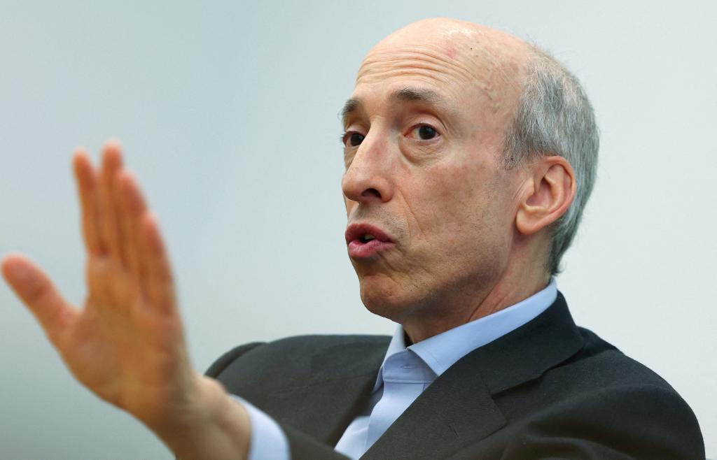 Gary Gensler speaks during interview with Reuters on June 5, 2024.