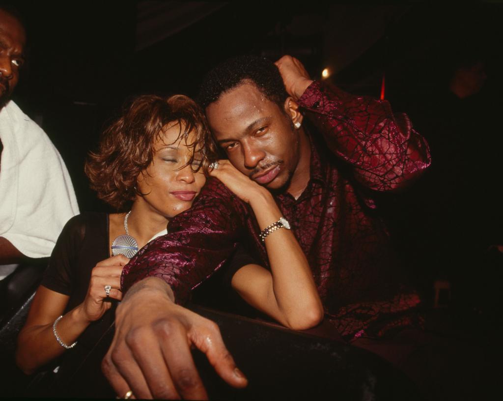 Whitney Houston and Bobby Brown at the Ocean Club Resort  in 2000.