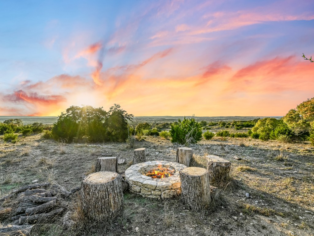 A fire pit.