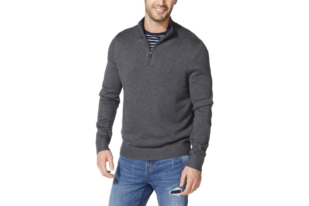 Nautica Men's Quarter-Zip Sweater