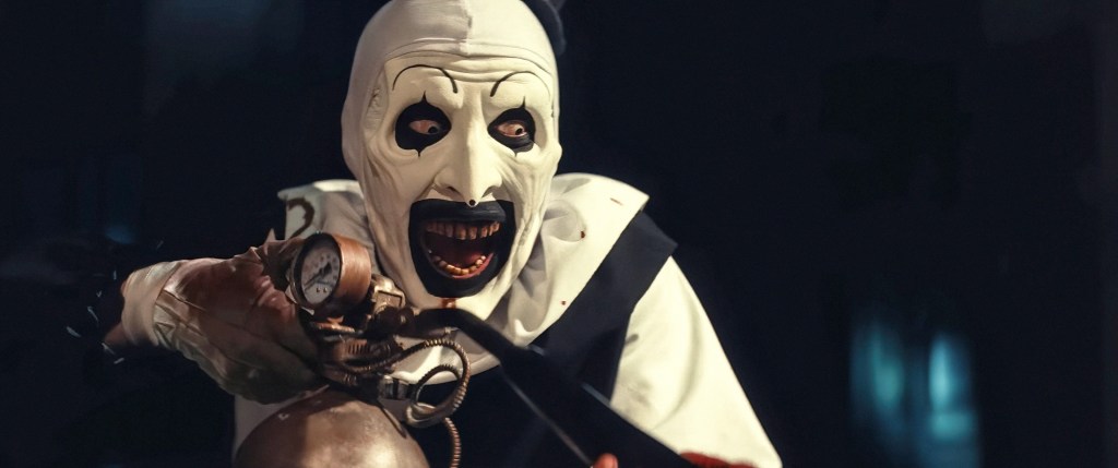 "Terrifier 3" finished at the top of the weekend box office.