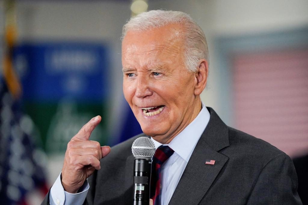 "If I said this 5 years ago, you'd lock me up: we gotta lock him up," Biden, 81, said