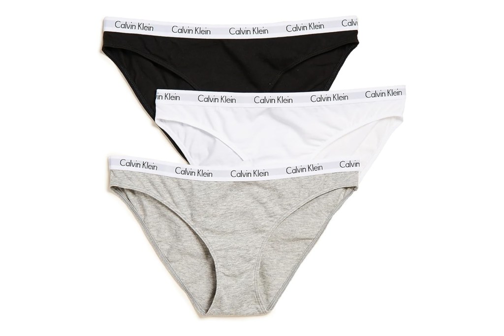 A group of underwear on a white background