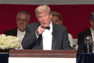 Donald Trump roasts Kamala Harris for skipping Al Smith dinner