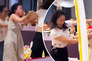 Ball pit brawl between two moms is worthy of the WWE