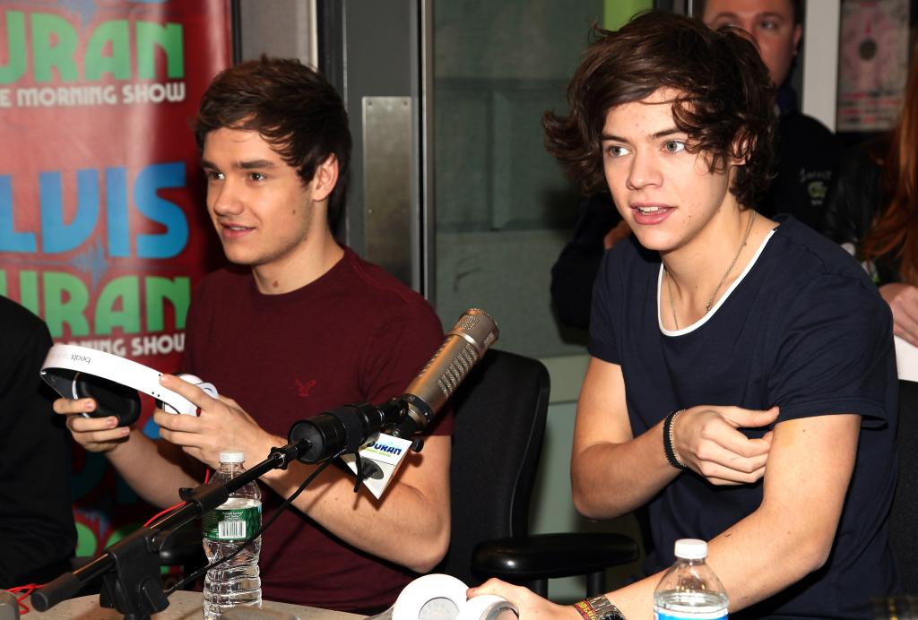 Liam Payne and Harry Styles at the Elvis Duran Z100 Morning Show in 2012