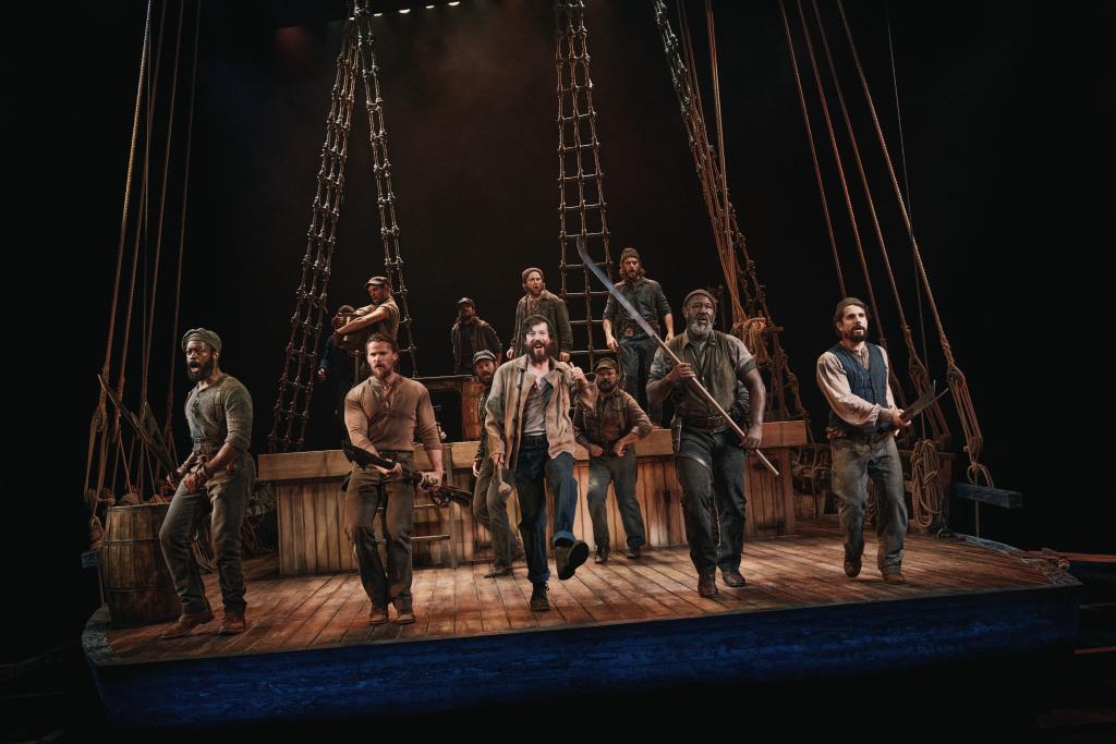 Cast of Swept Away dancing