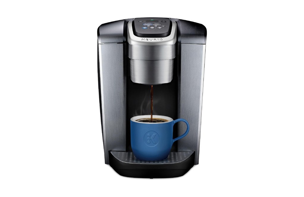 Keurig K-Elite Single Serve K-Cup Pod Coffee Maker, with Strength and Temperature Control, Iced Coffee Capability, 8 to 12oz Brew Size, Programmable, Brushed Silver