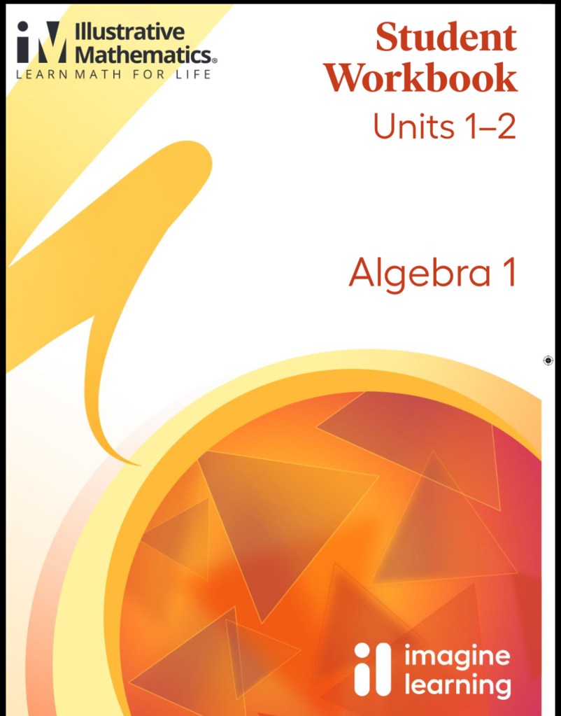 Textbook cover for the Illustrative Mathematics course