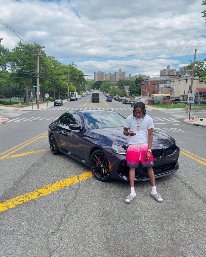 YouTuber Andre Beadle was killed during a street race when his BMW M240 crashed into a metal pole on a Queens expressway on Nov. 6, 2024.