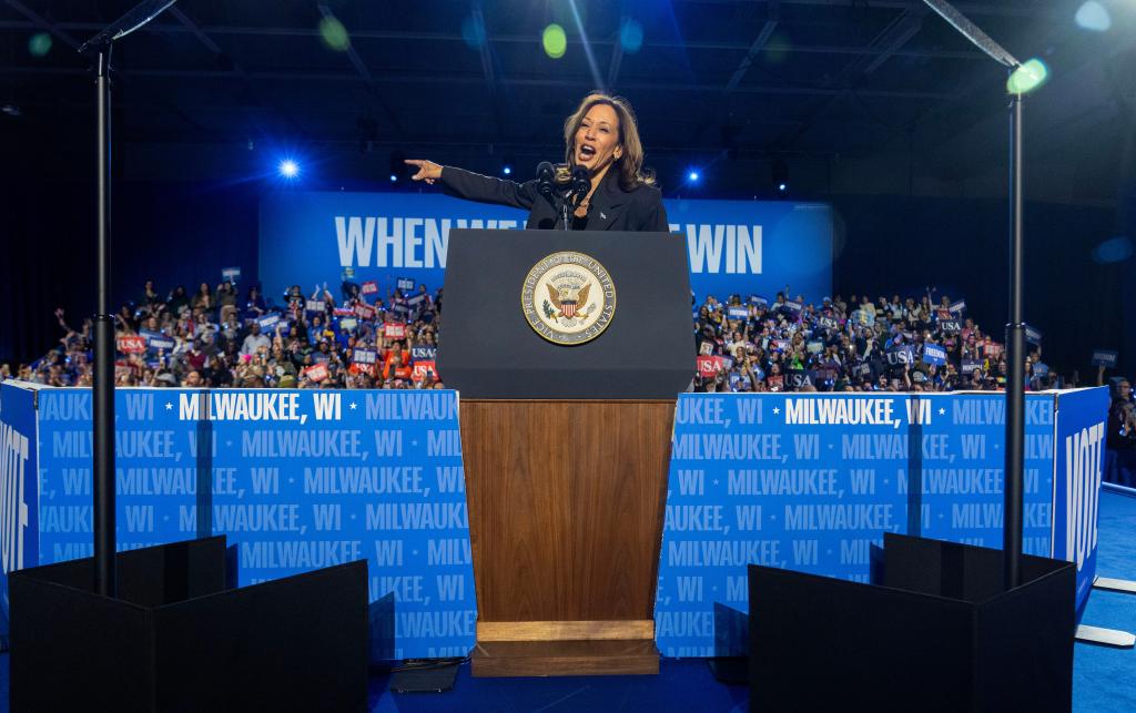 Harris encouraged supporters to knock on doors and make calls to loved ones so they vote.