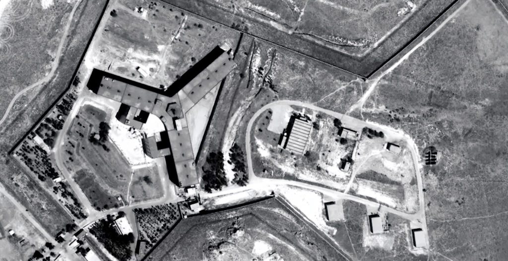 epa05775647 An undated handout photo made available by Amnesty International/Forensic Architecture shows Saydnaya prison in Syria. Amensty International reported on 06 February 2017 between 5.000 and 13.000 people have been executed in Saydnaya prison between September 2011 and December 2015. Most of them were civilian opposition supporters, Amnesty International says.  EPA/AMENSTY INTERNATIONAL / FORENSIC ARCHITECTURE HANDOUT  HANDOUT EDITORIAL USE ONLY/NO SALES