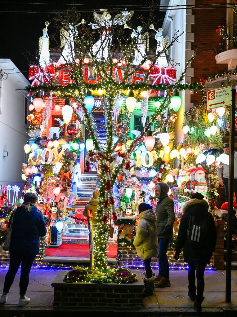 Breathtaking display of Dyker Heights Christmas Lights in Brooklyn, attracting thousands of visitors from all over the world on December 12, 2022. Celebrity Greg Wood present.